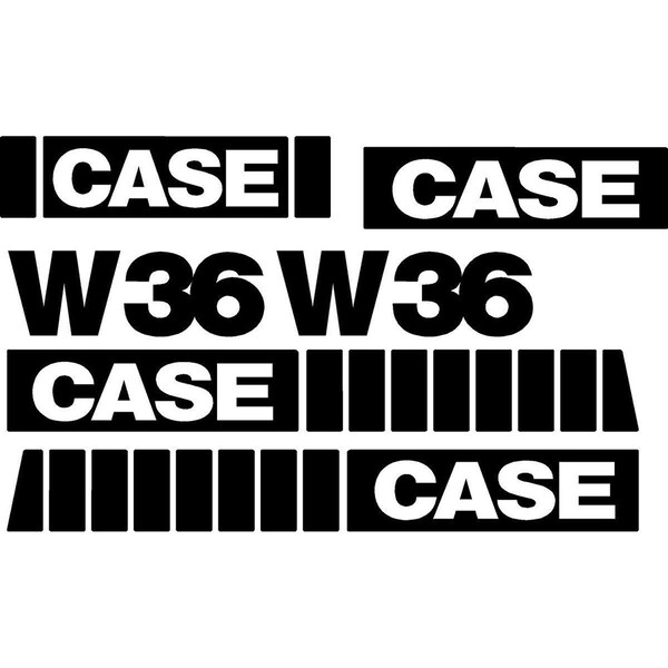 Aftermarket New Fits Case Wheel Loader W36 Decal Set CASEW36#DECALSET - main